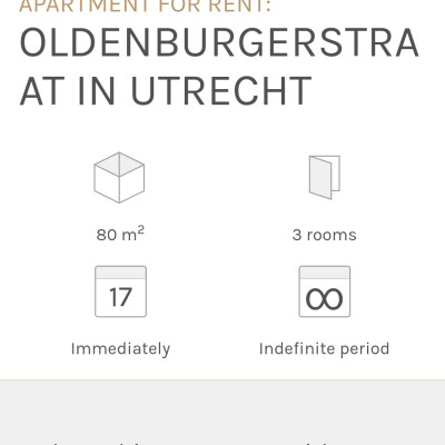 Miki WKTang  is looking for a Rental Property / Apartment in Utrecht
